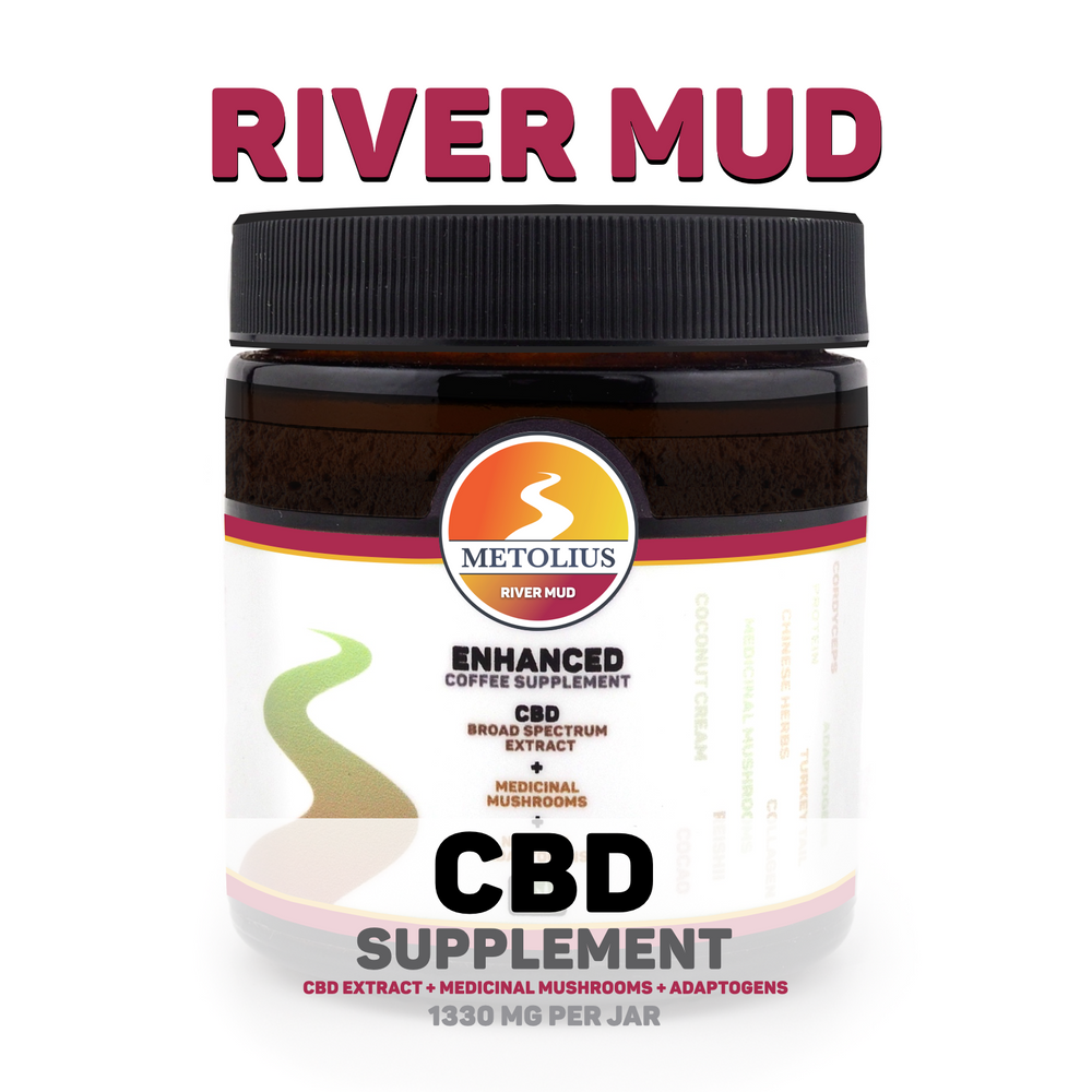 RIVER MUD - CBD EXTRACT + MEDICINAL MUSHROOMS + NATURAL ADAPTOGENS + CEREMONIAL CACAO